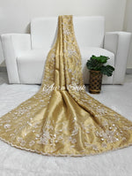 Gold Dual Toned Banarasi Tissue Designer Saree